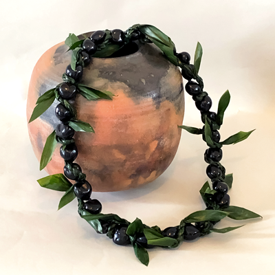 Kukui Nut wrapped with Ti Leaf-Maui Floral